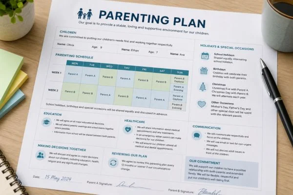 Understand parenting plans Epsom